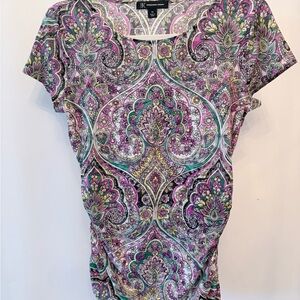 INC International Concepts Paisley Print Top Petite Small PS Macy’s